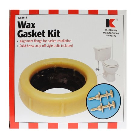 Keeney Mfg Keeney Wax Ring Kit Yellow K836-3